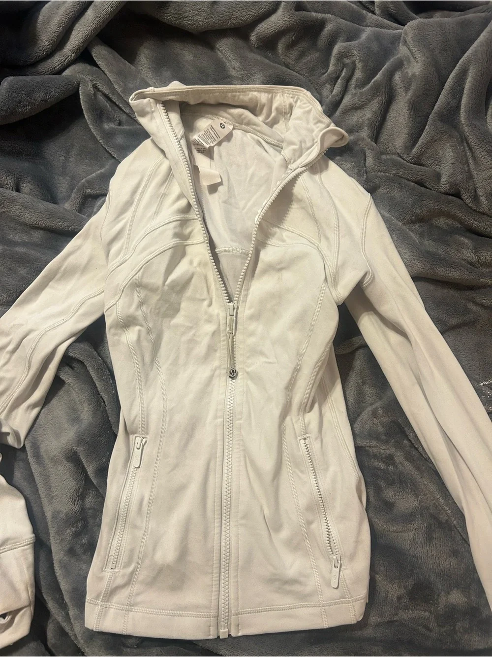 lululemon athletica White Full-Zip Utility Jacket